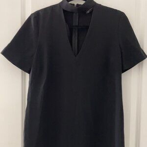 ZARA WOMAN Black Dress with Cutout Neckline